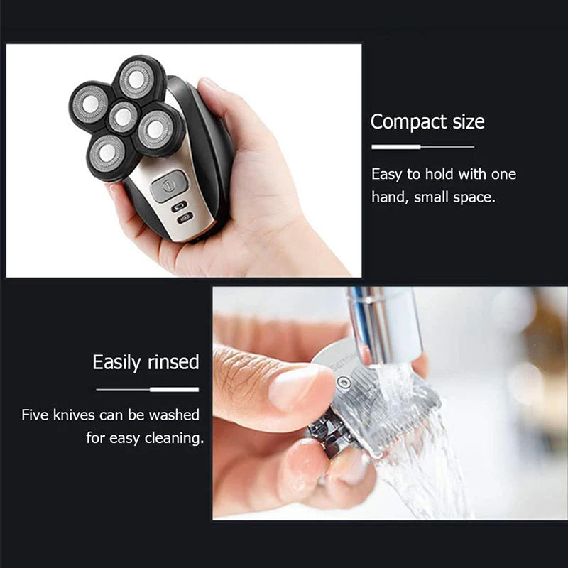 5 In 1 Electric Head Shaver