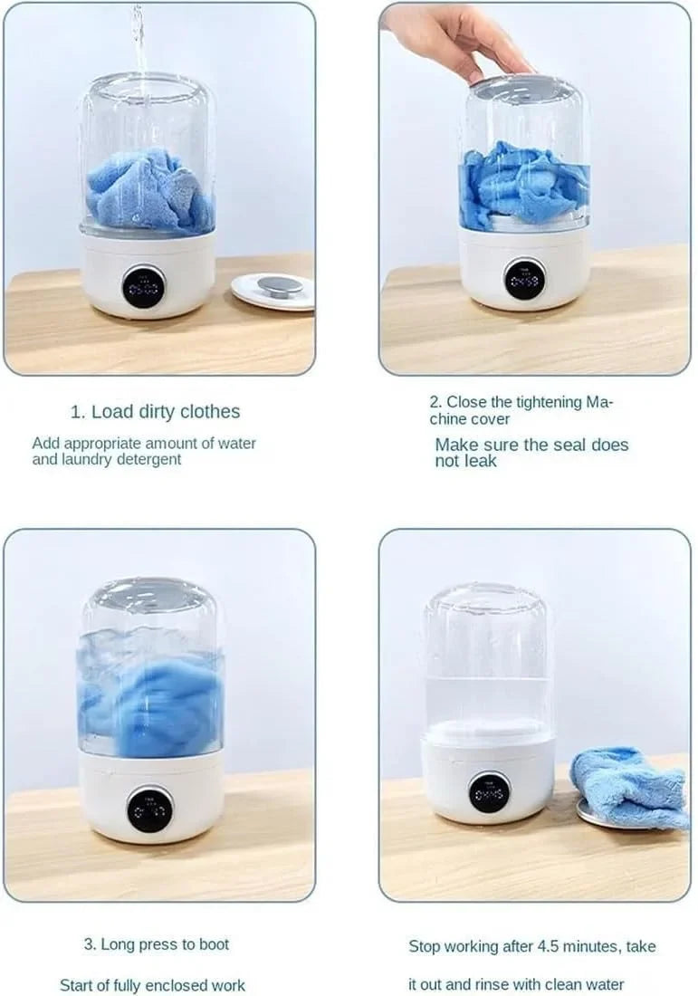 Mini Rechargeable Washing Machine