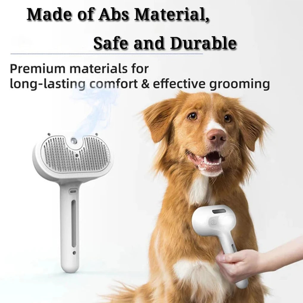 Dog Grooming Steam Spray Brush