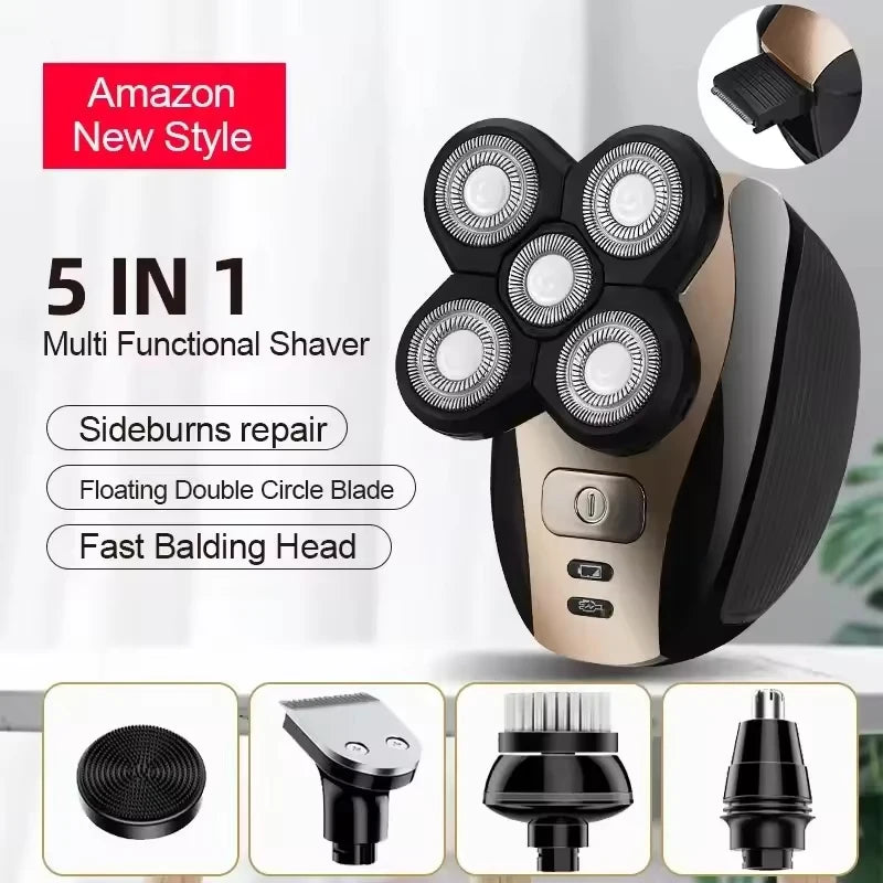 5 In 1 Electric Head Shaver